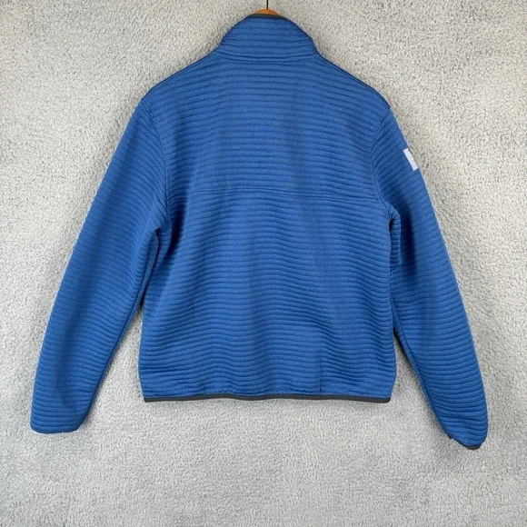 LL Bean Airlight Shirt Mens Medium Blue 1/4 Snap Pullover Sweater *Logo* - Picture 5 of 7